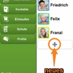 Neues Profil Familienmitglied hinzufügen