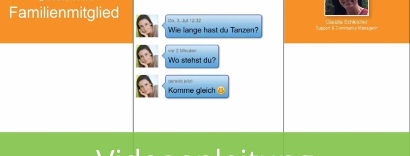 Familienchat mit Familienmitglied