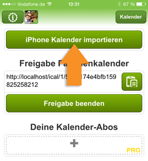 Kalender-Import